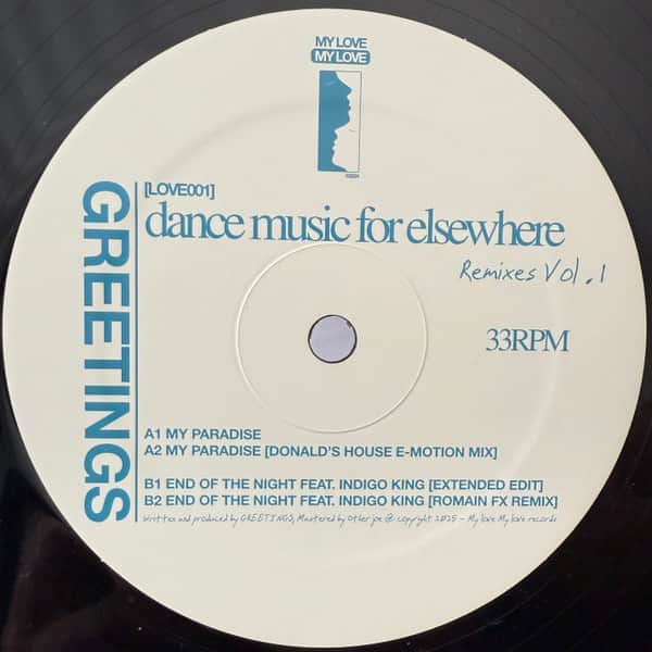 Greetings - Dance Music For Elsewhere Remixes Vol.1