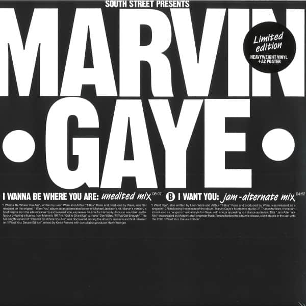 Marvin Gaye - I Wanna Be Where You Are / I Want You