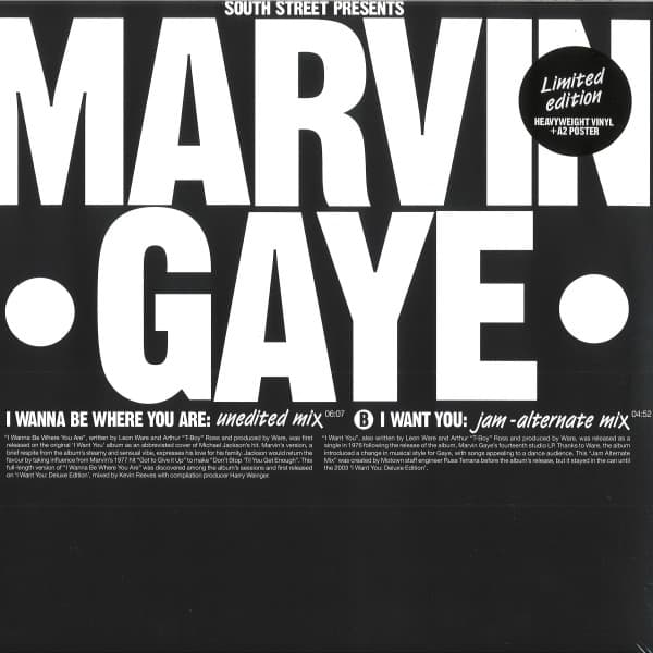 Marvin Gaye - I Wanna Be Where You Are / I Want You
