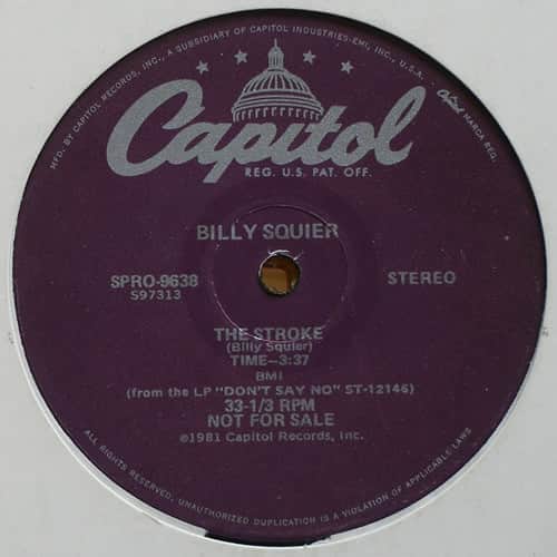 Billy Squier - The Stroke / The Big Beat