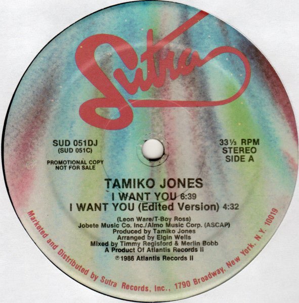 Tamiko Jones - I Want You