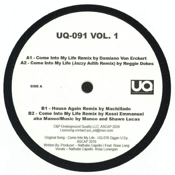 Nathalie Capello / Rose Lonergan - Come Into My Life Remix Vol 1