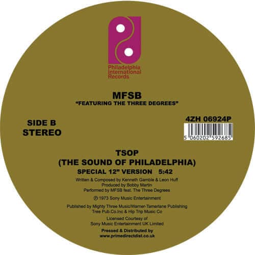 MFSB & The Three Degrees - Love Is The Message / TSOP (The Sound Of Philadelphia)