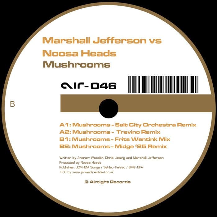 Marshall Jefferson Vs. Noosa Heads - Mushrooms