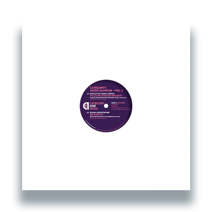 GU aka CVO x Ron Carroll - Category 1 Music Sampler - Vol. 3