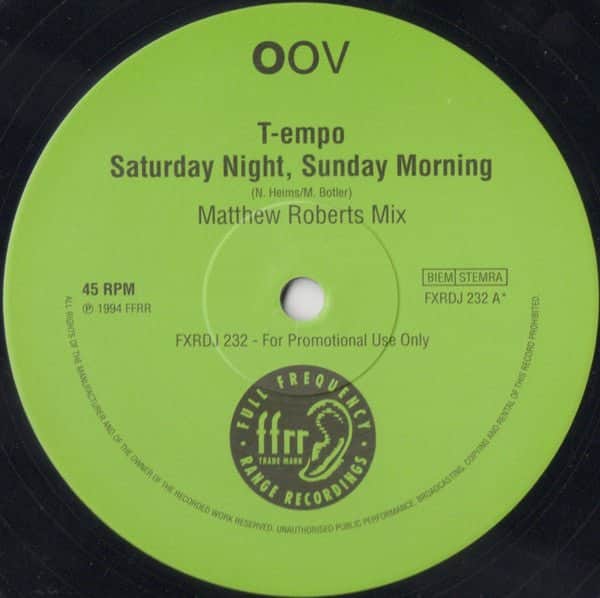 T-empo - Saturday Night, Sunday Morning