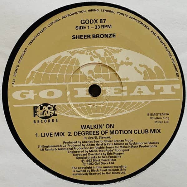 Sheer Bronze - Walkin' On