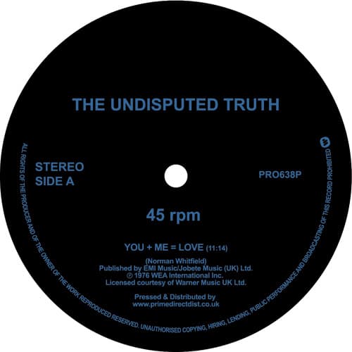 The Undisputed Truth - You + Me = Love / Sandman